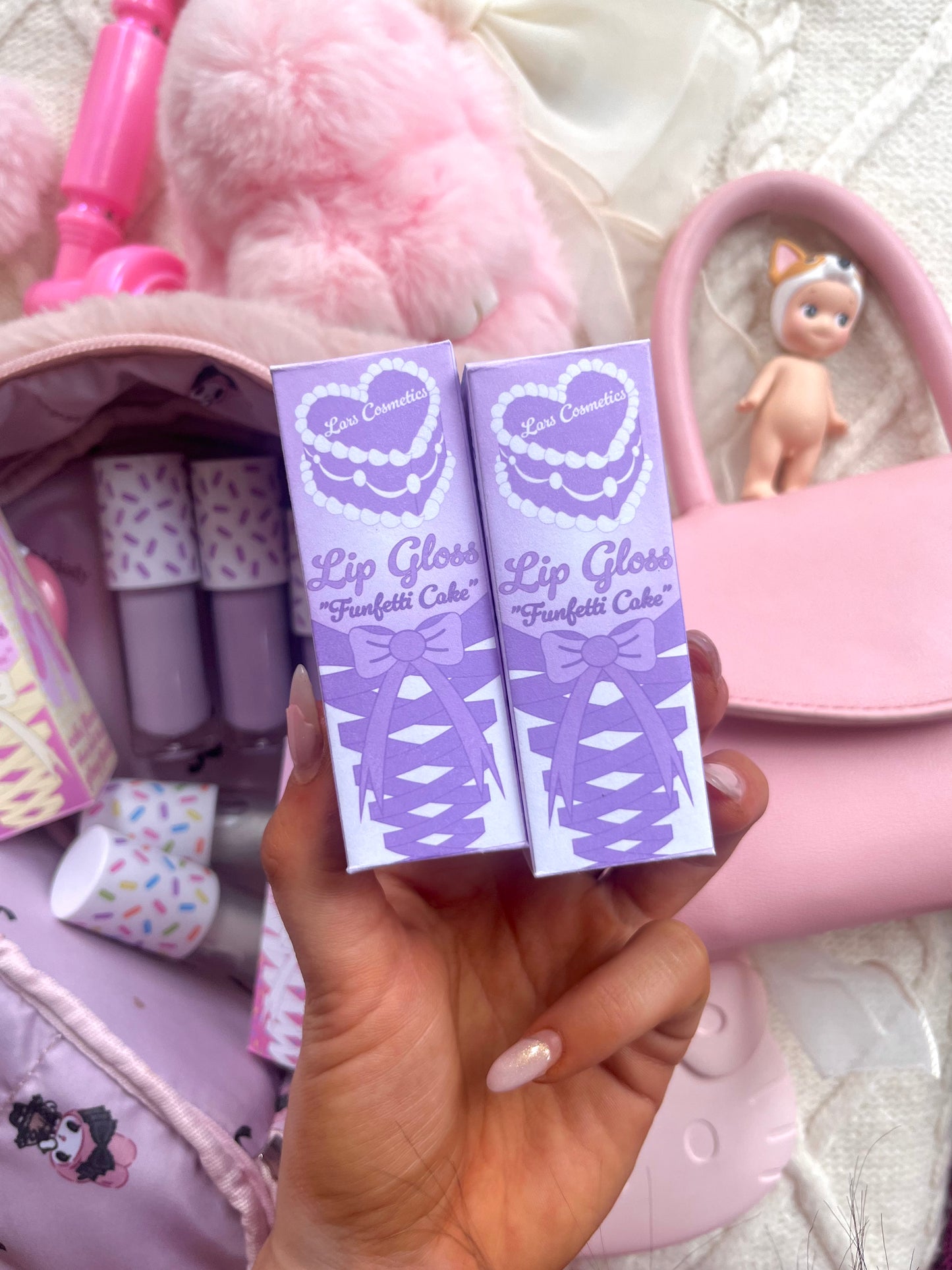 Funfetti Cake Lip Gloss - Blueberry Cupcake