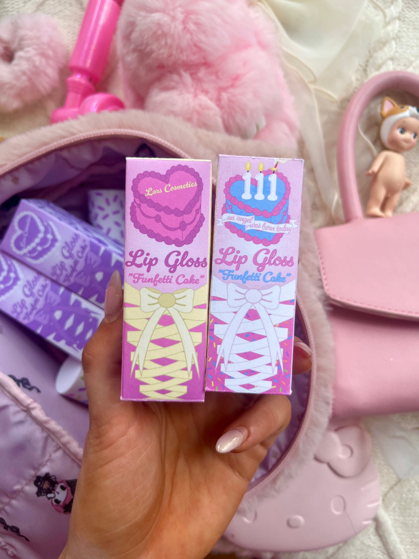 Funfetti Cake Lip Gloss - Pink Cake