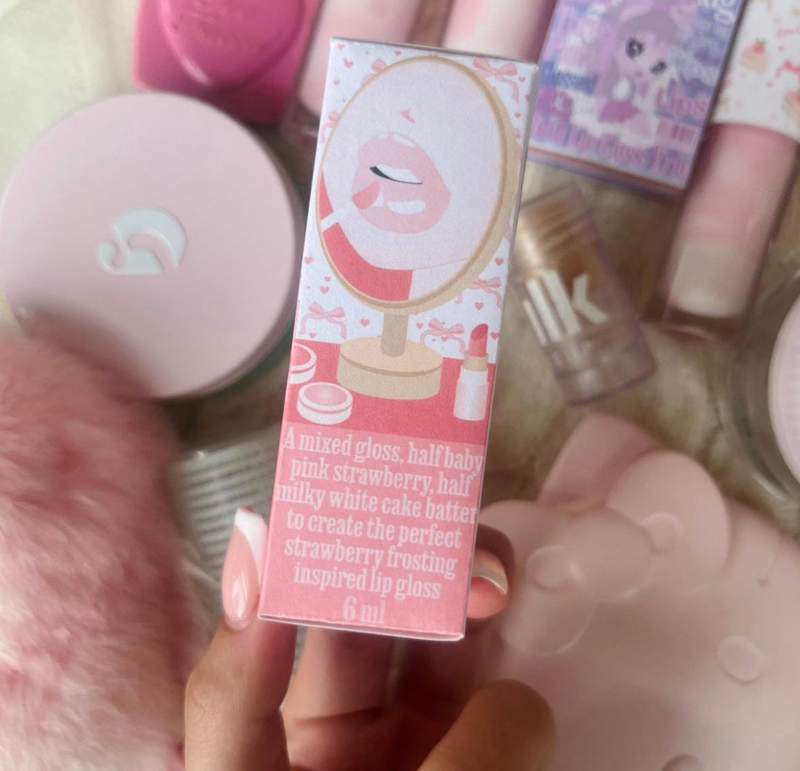 Strawberry Cake Lip Gloss - Strawberry Frosting