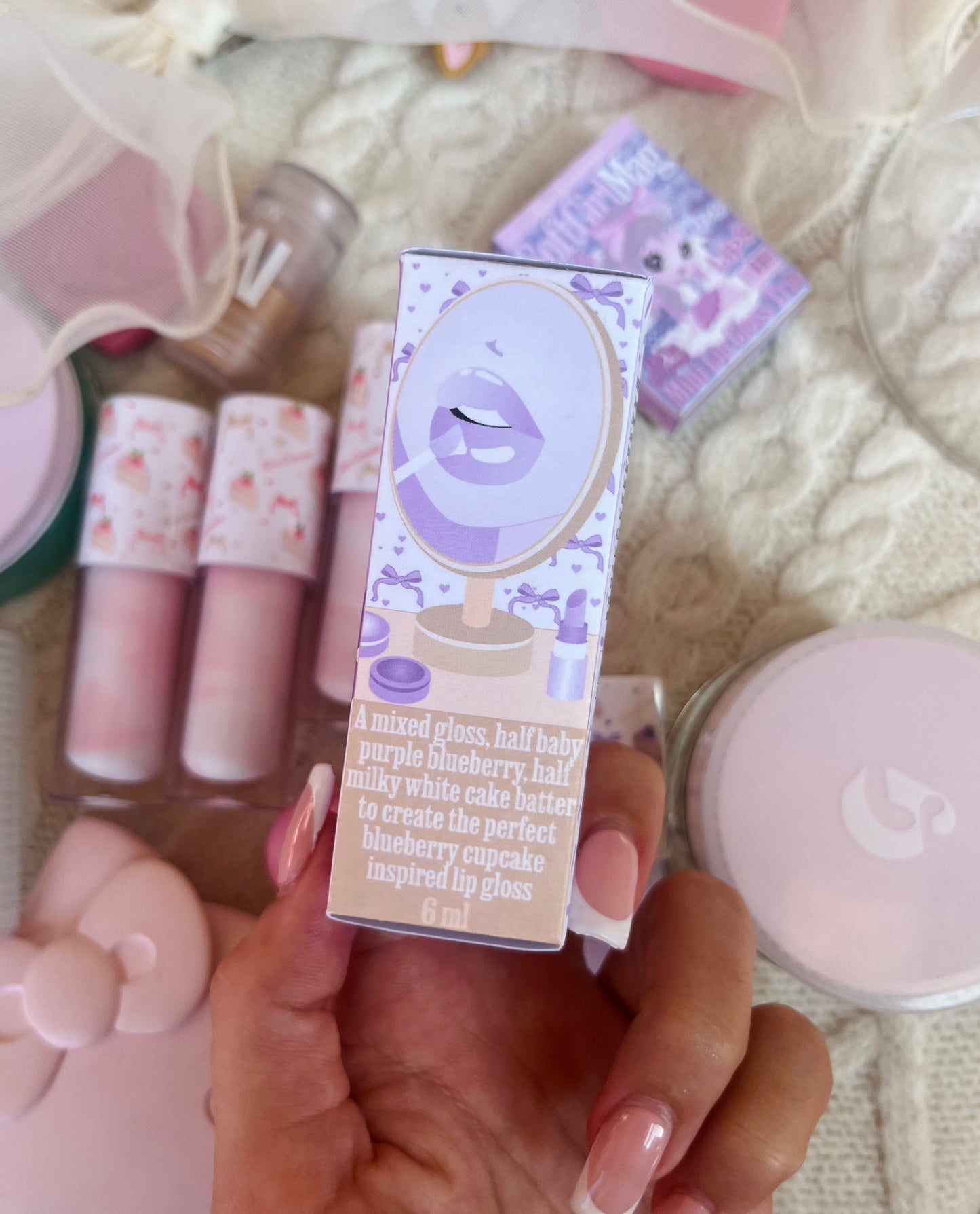 Funfetti Cake Lip Gloss - Blueberry Cupcake
