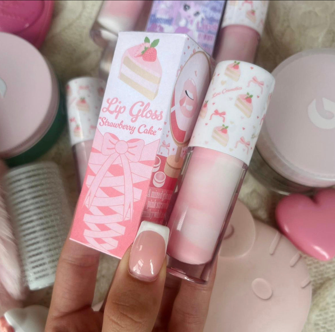 Strawberry Cake Lip Gloss - Strawberry Frosting